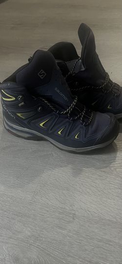  Salomon X Ultra 3 Mid Top GTX Toe Hiking Women’s Trail Boots Blue Size 9.5 U.S