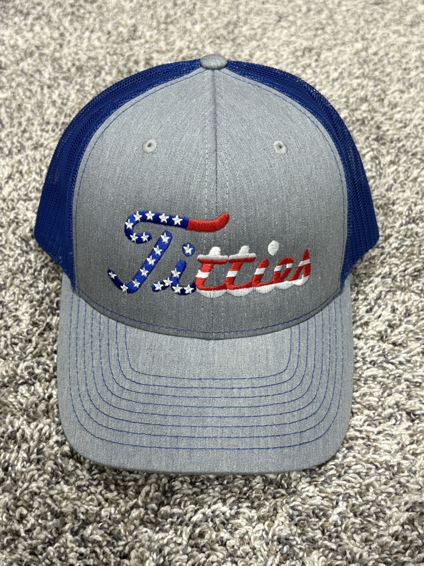 Men's RICHARDSON ‘Titties USA’ Blue SnapBack Golf Hat - One Size
