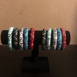 Paisley print bracelets