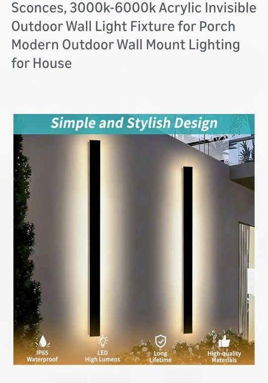 Mikeru 70.8inch Long LED Wall Light