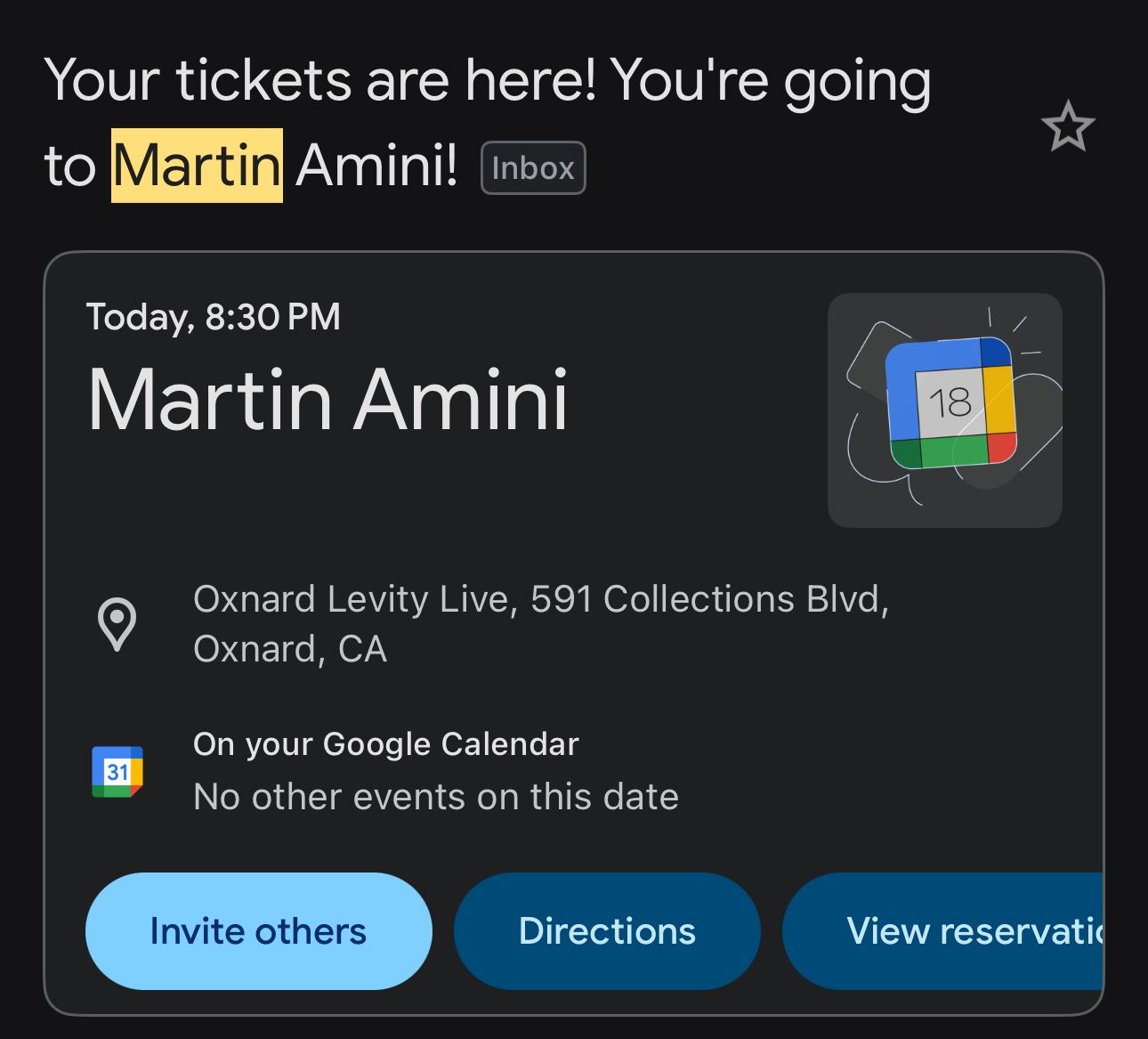 Martin Amini Comedy Show