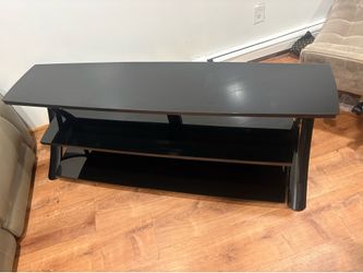 Black entertainment system/TV stand 65”