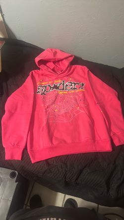 Sp5der Pink Graphic Hoodie
