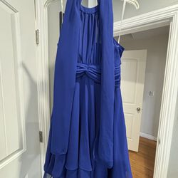 Short Blue Formal Party  Dress - Medium