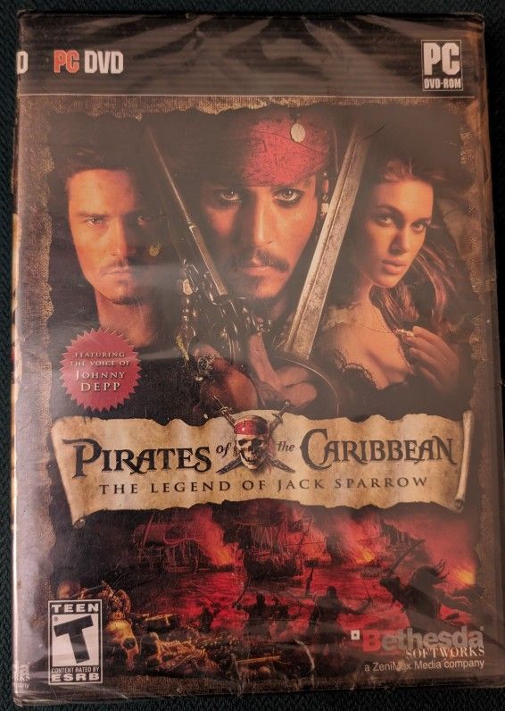 New PC DVD Pirates Of The Caribbean Video Game Teens, Complete Sealed. East or West