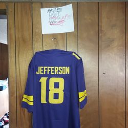 Surprise Sticker With Xl Vikings Jefferson Jersey