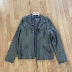 Women’s Faux Leather Jacket – Size 10 – Never Worn