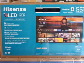 55" screen Qled mini led smart 4k ultra HDTV 🔥 TV by hisense.  Brand new sealed.