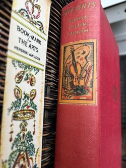 The Arts Vintage Book 1939 With Official Bookmark Hendrik Van Loon 