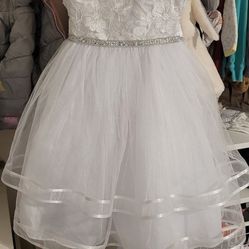 White Girls Formal Dress