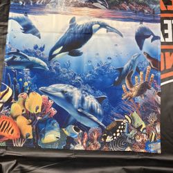 Whale And Dolphin Flag