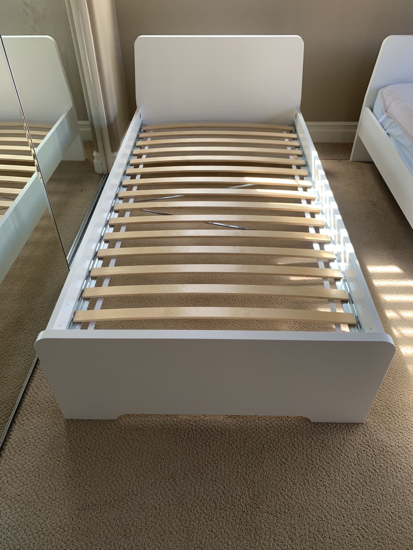 IKEA ASKVOLL Twin Size Bed frame, white Very Clean and Excellent Condition