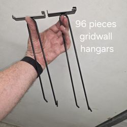 96 Pieces Gridwall Retail Display Hangars Black All For $70