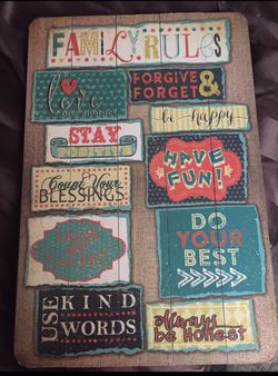 Decor **Wooden Hanging Picture**