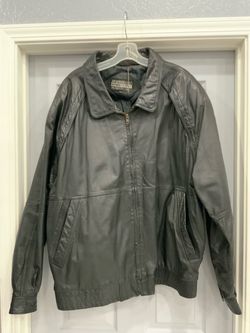 $45 Firm ! Members Only Black Leather Jacket – Size 3XT Tall – Vintage Style