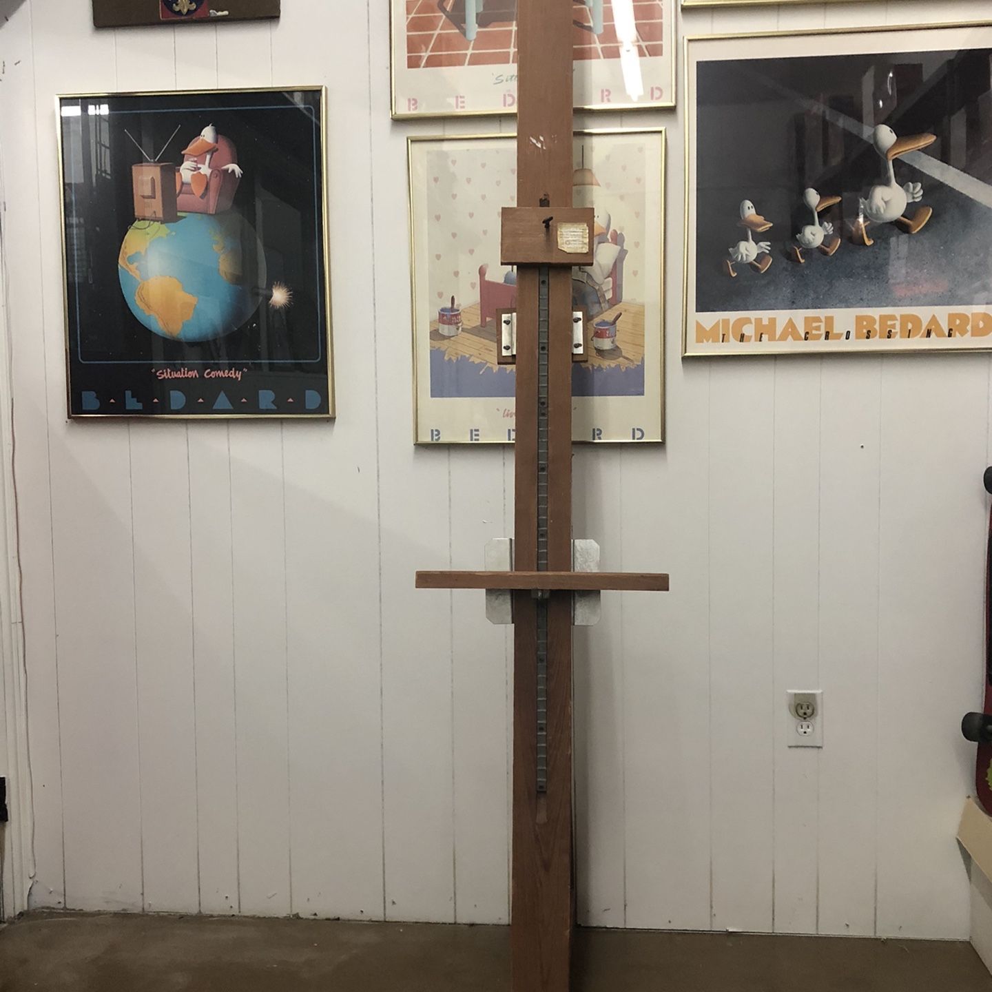 Wooden MCM 80” Floor Easel