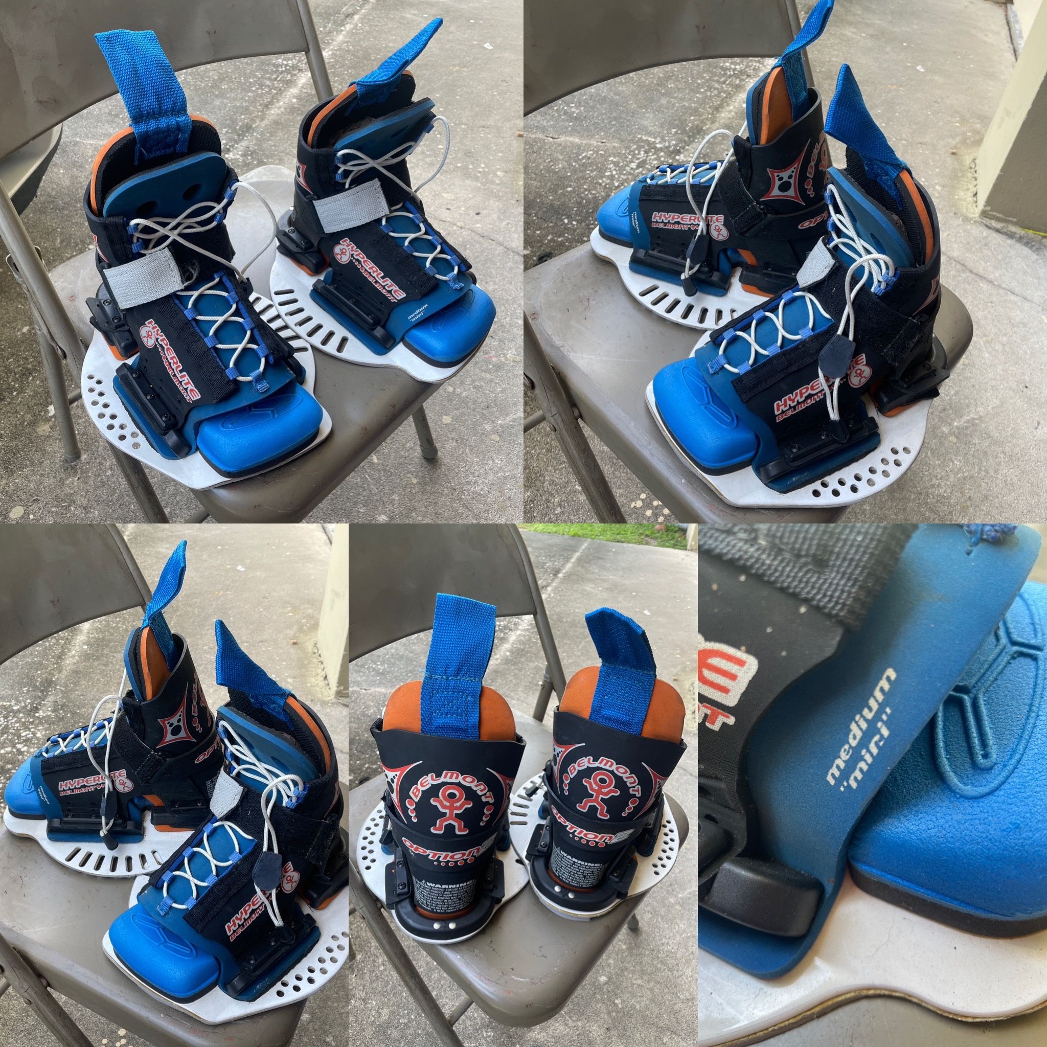 Wakeboard bindings Hyperlite Belmont medium Mini men’s size 3-5