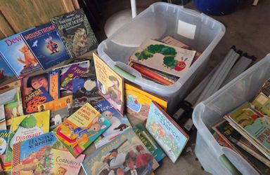 Entire children's library! Small childrens classroom! Over 100 books ..dvds audiobooks music cds  and instruments