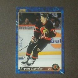 1994 Score Pinnacle Evgeny Davydov Ottawa Senators #499 Hockey Card Collectible Vintage Sports NHL Pro Professional