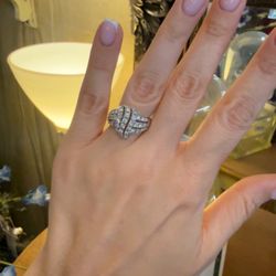 14K Gold Natural Diamonds Estate Ring 