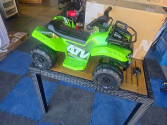 6V Kids ATV Quad Electric Ride On Car Toy Toddler with LED Light MP3 Green