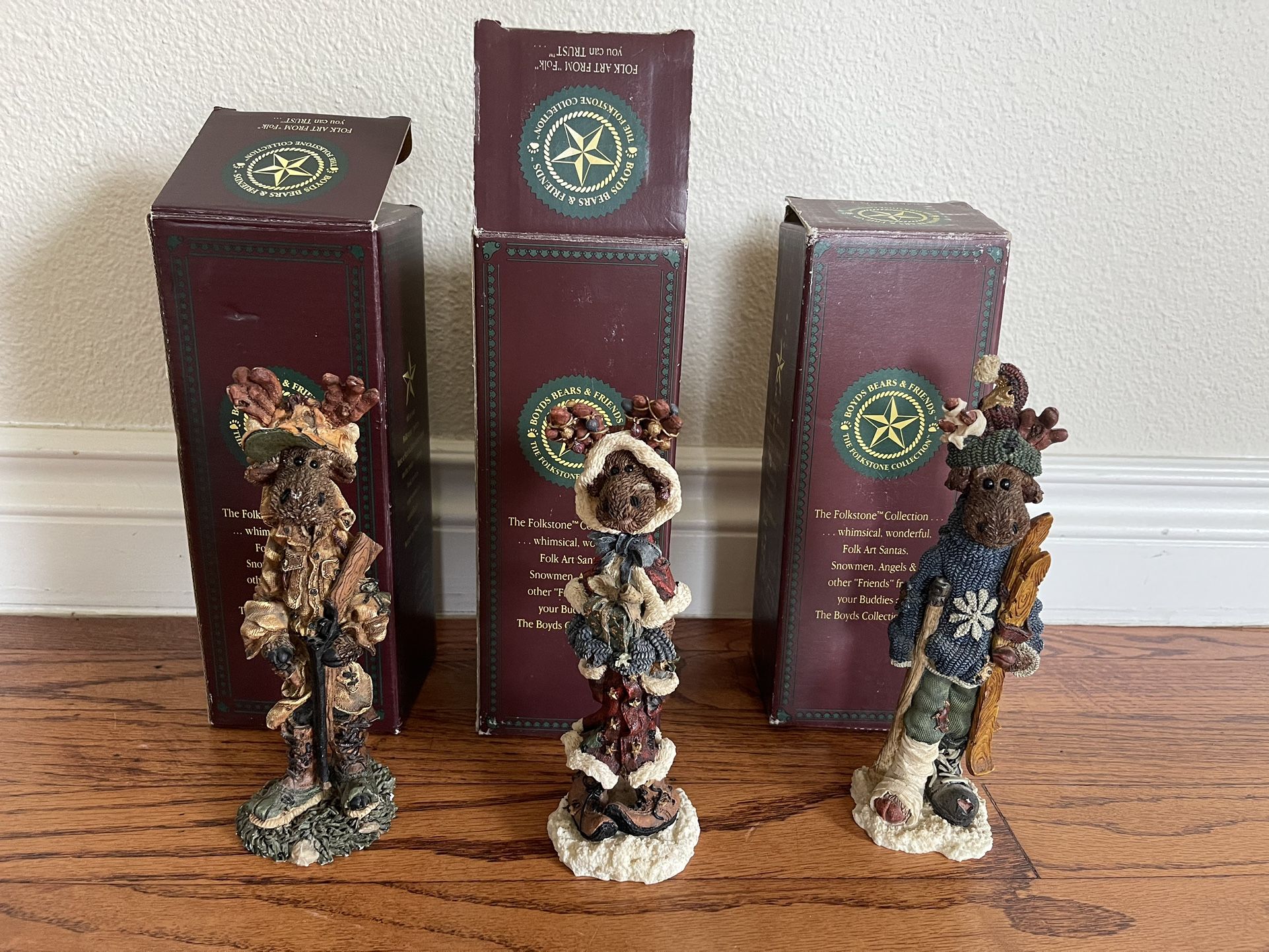 3 Boyd’s Bears And Friends The Folkstone Collection