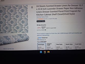 24 sheet drawer liners. Opened not used.