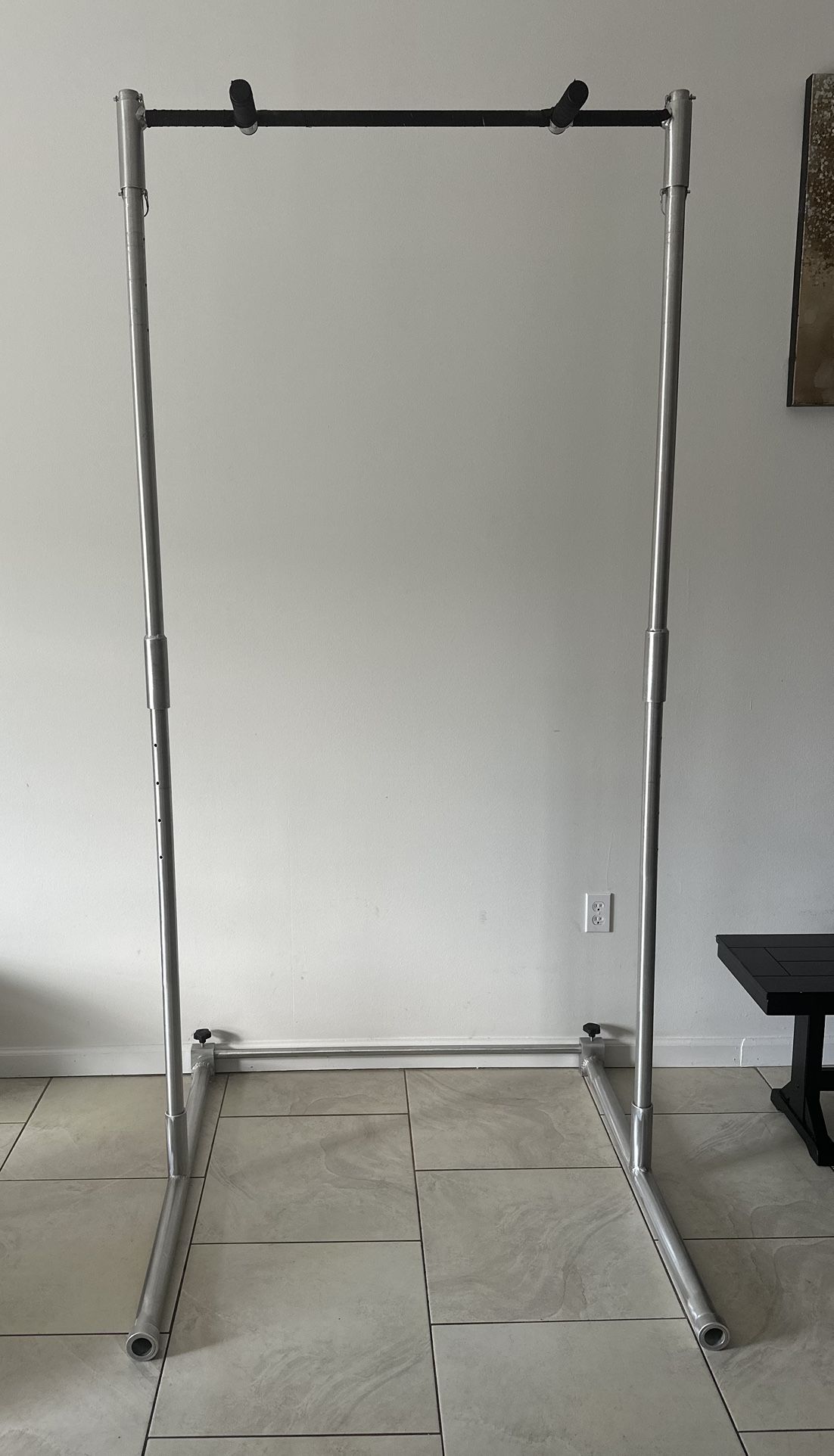 Portable Steel Pull-Up & Dip Station – With Carrying Bag
