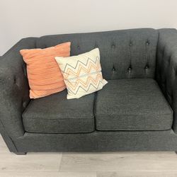 Dark Heather Gray Small Sofa