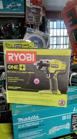 RYOBI ONE + 18V 3 - SPEED 1/2 IN. IMPACT WRENCH (TOOL ONLY)