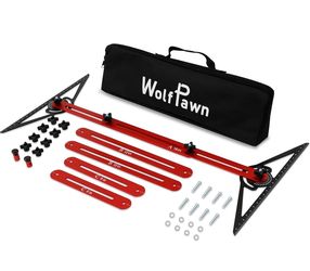 Stair Tread Template Tool,8-72 Inches Aluminum Alloy Stair Measuring Tool,Adjustable Length Stair Tread Tool for Measuring & Scribe,C