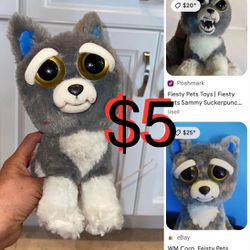 $5 FeistyPets Puppy Sammy Dog like New. check my listings 👀