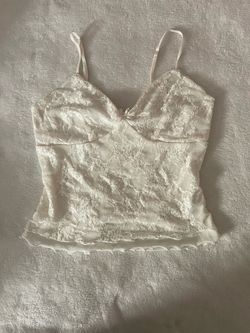 White Lace Tank Top  🤩 Small
