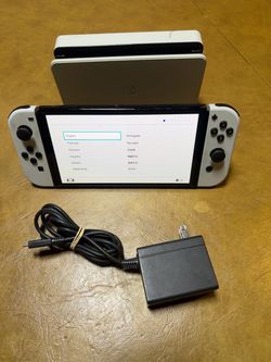 Nintendo Switch OLED White with Dock and Charger
