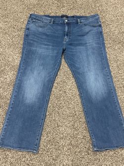 Lucky Brand Men’s 181 Medium Wash Relaxed Straight Denim  Jeans 46x34