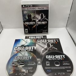 Call of Duty Black Ops 1 & 2 Combo Pack (Sony Playstation 3, PS3) Complete CIB