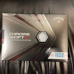 Callaway Chrome Soft X Triple Track Golf Balls - 1 Dozen - New 2021
