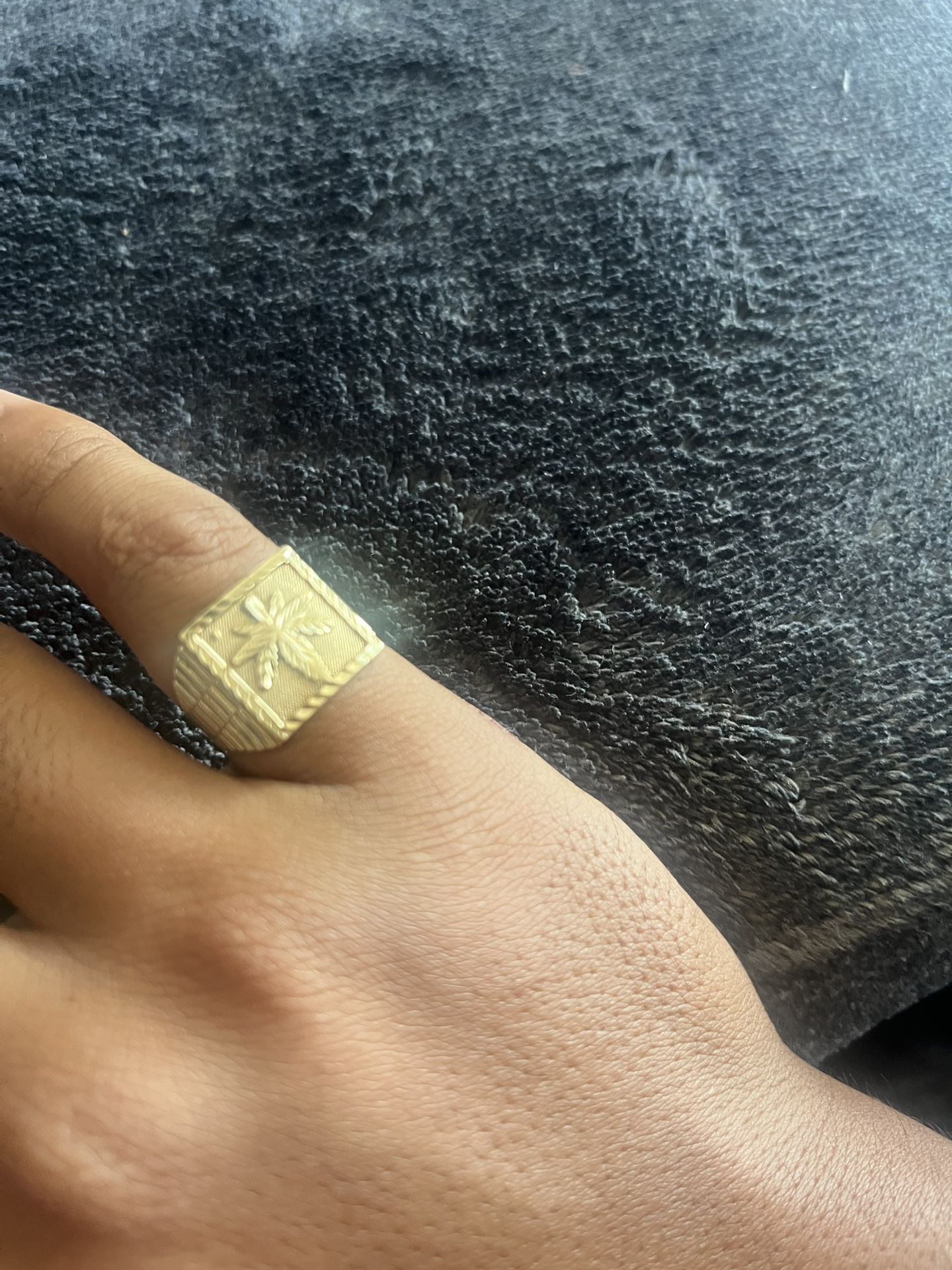 Gold Plant Ring