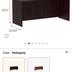Desk - Alera Credenza Shell - 66x24 - Mahogany
