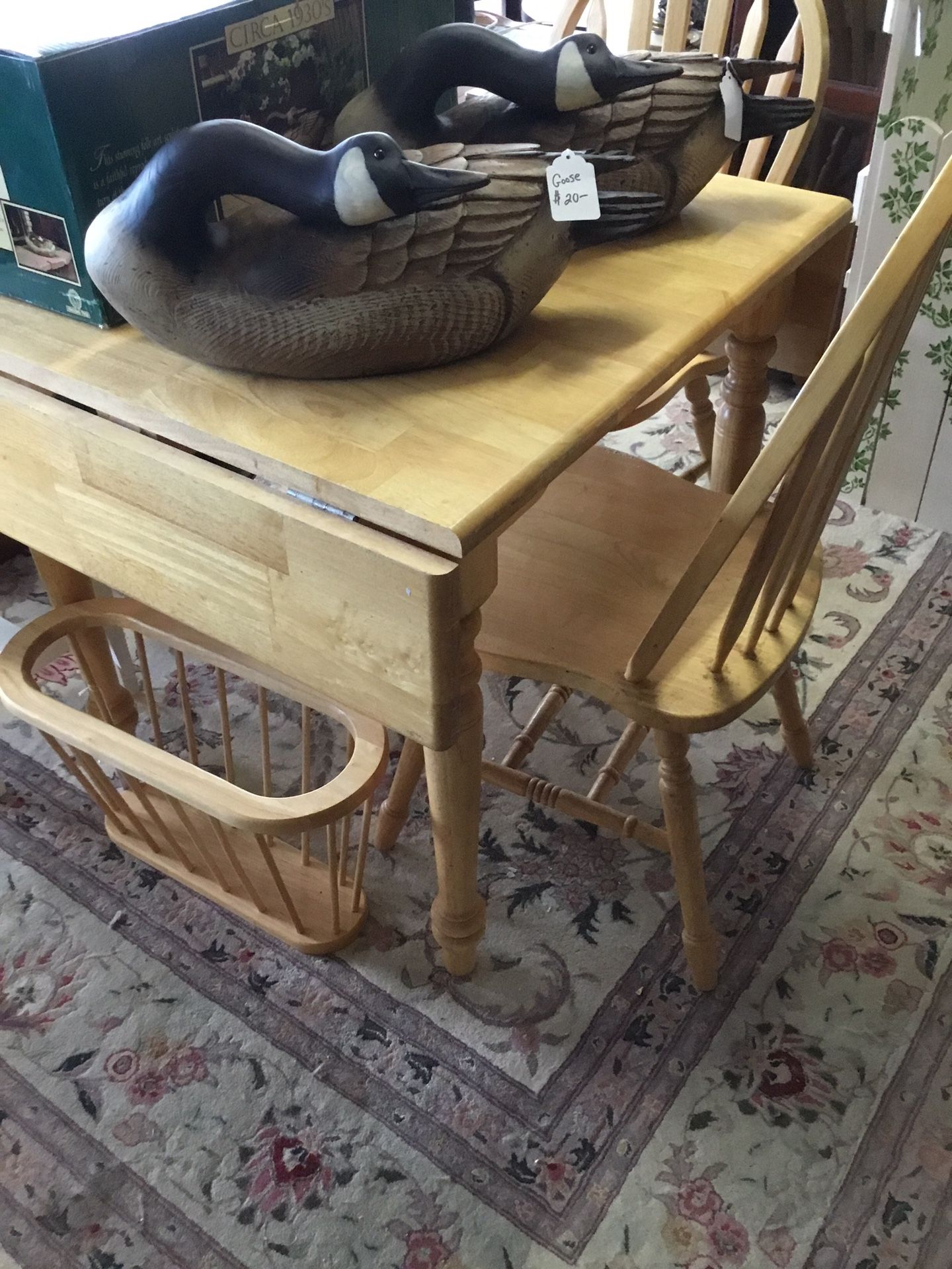 Butcher block drop leaf table w/2 chairs for Sale in Rehoboth, MA OfferUp