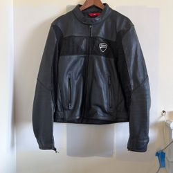 Ducati Armored Leather Motorcycle Jacket