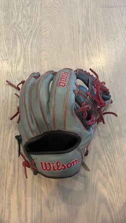 2025 Wilson glove 11.75, grey, red and black