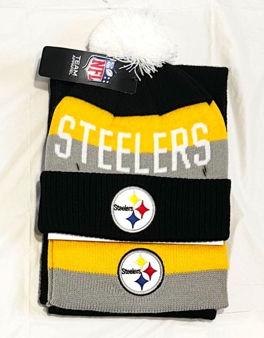 Pittsburgh Steelers Tobaggan And Scarf