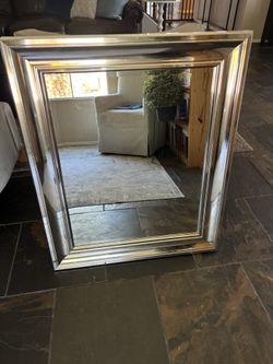 Large Silver Mirror