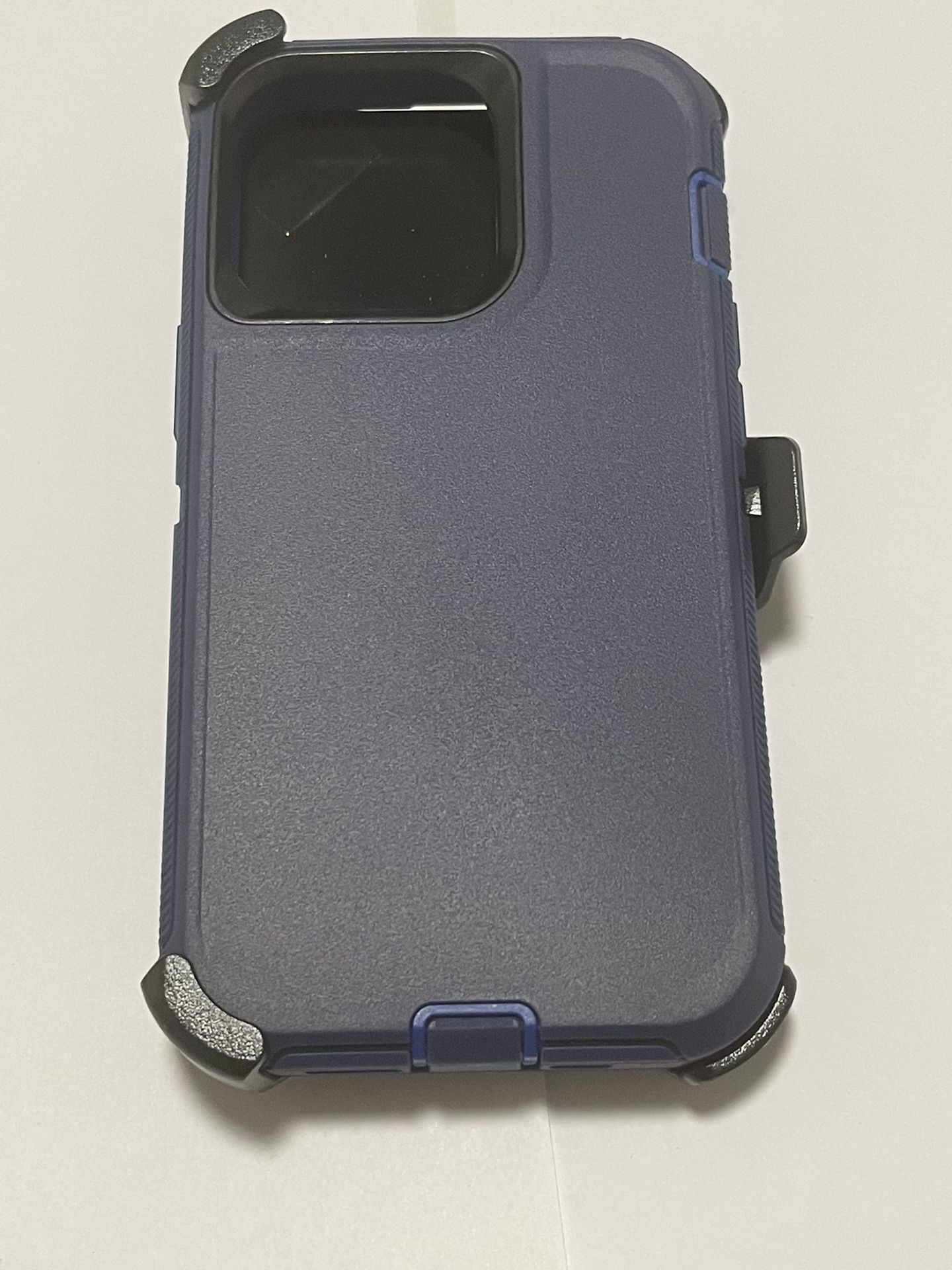 For Iphone 13 Pro Navy Blue Belt Clip Case Holster