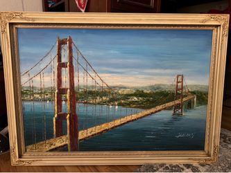 Golden Gate Bridge painting