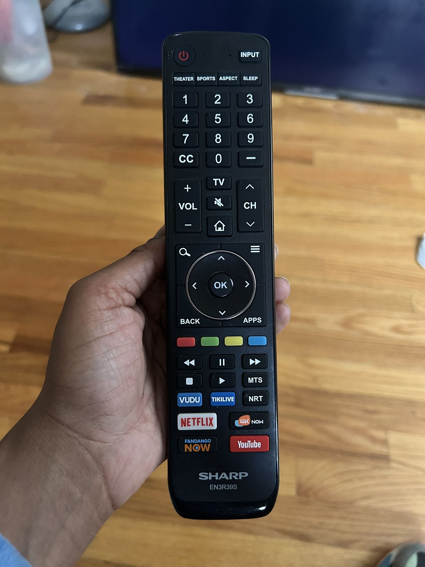 SHARP TV WITH REMOTE 