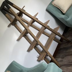 Beautiful Wood  & Metal Shelf Tower