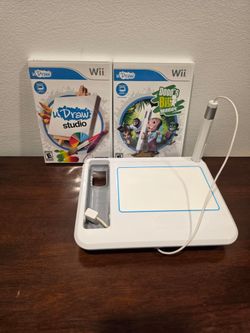 NINTENDO WII U Draw tablet Video Game Bundle Dood's Big Adventure & studio
