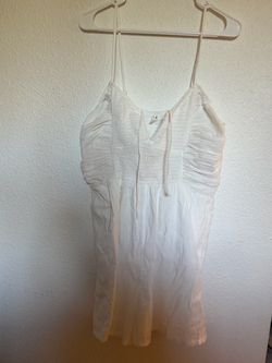 NWT Aerie Smocked Cami Romper - White Cottagecore Style